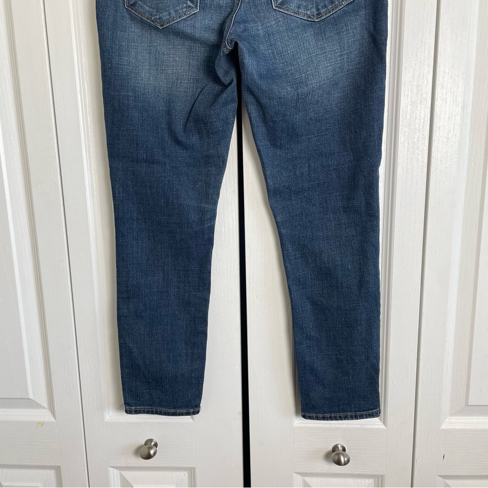 Lucky Brand Straight Skinny Jeans Women’s 6 | 28 Blue Med Wash Whiskering Casual - Picture 7 of 13